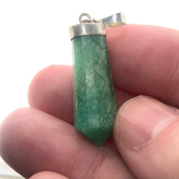 Amazonite 22.00ct Solid 925 Sterling Silver Pendant - Picture 1 of 11
